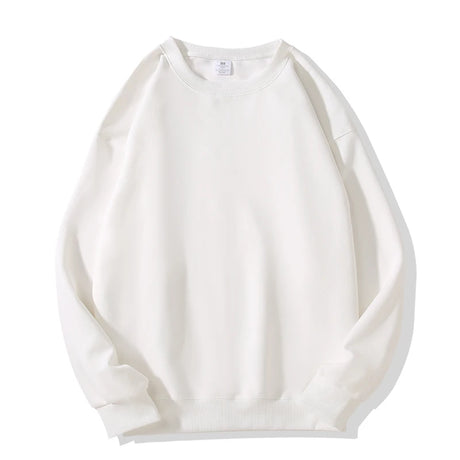 Solid Colors Men's Crewneck Sweatshirt,Cotton-blend Pullover - Lootquake