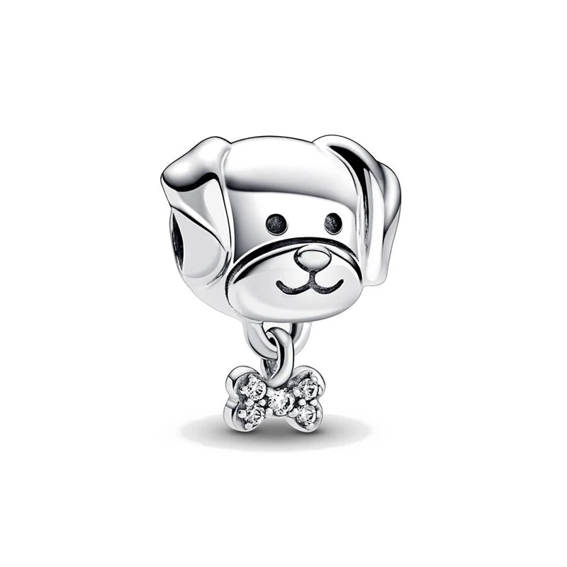 New 925 Silver Animal Series sloth frog Charm Duck pig bear Bead Fit original Bracelet decoration Women Pendant For Jewelry Gift - Lootquake