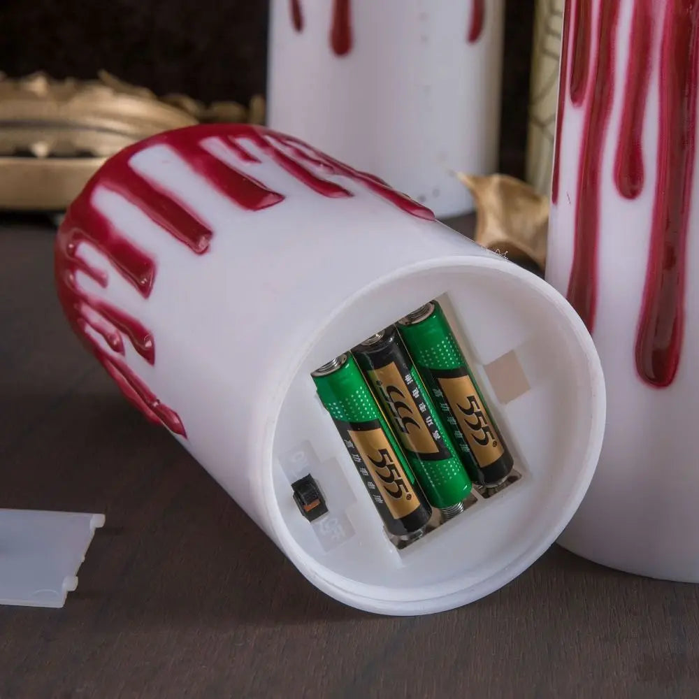 Bougie électronique amusante pour Halloween, veilleuse à LED, décoration d'intérieur, arrangement créatif