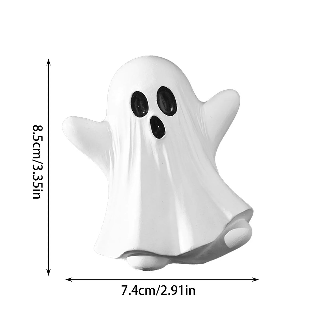 Cute Ghost Decor Set Soft Fabric Halloween Figurine Playful Spooky Home Decoration Adorable Haunted House Accessory