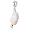 Dije de plata de ley 925 con forma de café, vino tinto, cafetera, copa de champán, compatible con pulseras colgantes originales, joyería DIY para mujer.