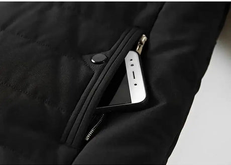 Men's Warm Jacket Winter Coats Fur Collar Windbreaker Cotton Padded Anorak Thick Black Coat Male Casual Fleece Jacket Men - Lootquake
