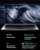 2 in 1 Touch Screen 10.95 Inch 360° Flip Laptop Intel N95 Win 11 Pro 16GB DDR5 2TB SSD Metal for Office Gaming Mini Notebook PC - Lootquake