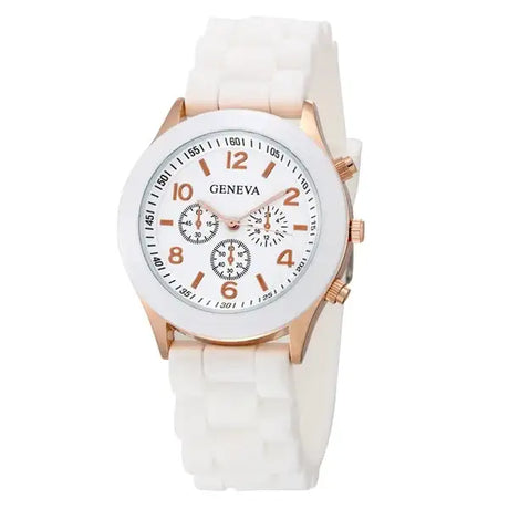 Watch Hot Sales Geneva Brand Silicone Women Watch Ladies Fashion Dress Quartz Wristwatch Female Watch Montre Relogio Feminino - Lootquake