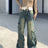 Autumn Winter New Ladies Cargo Jeans American Street Style Baggy Cargo Pants Women Blue Multi-pocket Wide Leg Jeans for Women - Lootquake