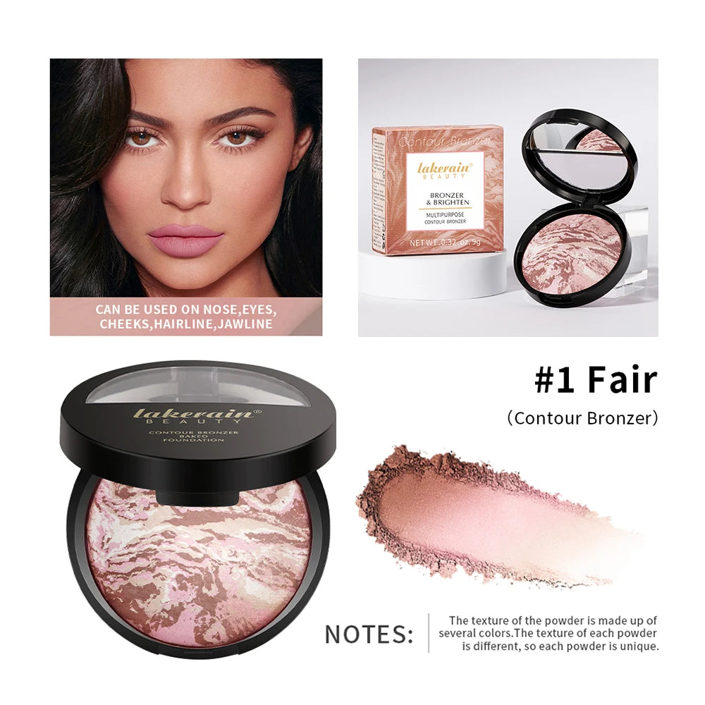 Matte Loose Powder Waterproof Oil-control Matte Full Coverage Face Makeup Makeup Setting Loose Powder Baked Powder Foundation