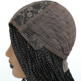 26" Long Box Braided Crochet Wig | Knotless Micro Twist Braids | Synthetic Hair Wig | 1B, 1B/27, 1B/30, 1B/Grey
