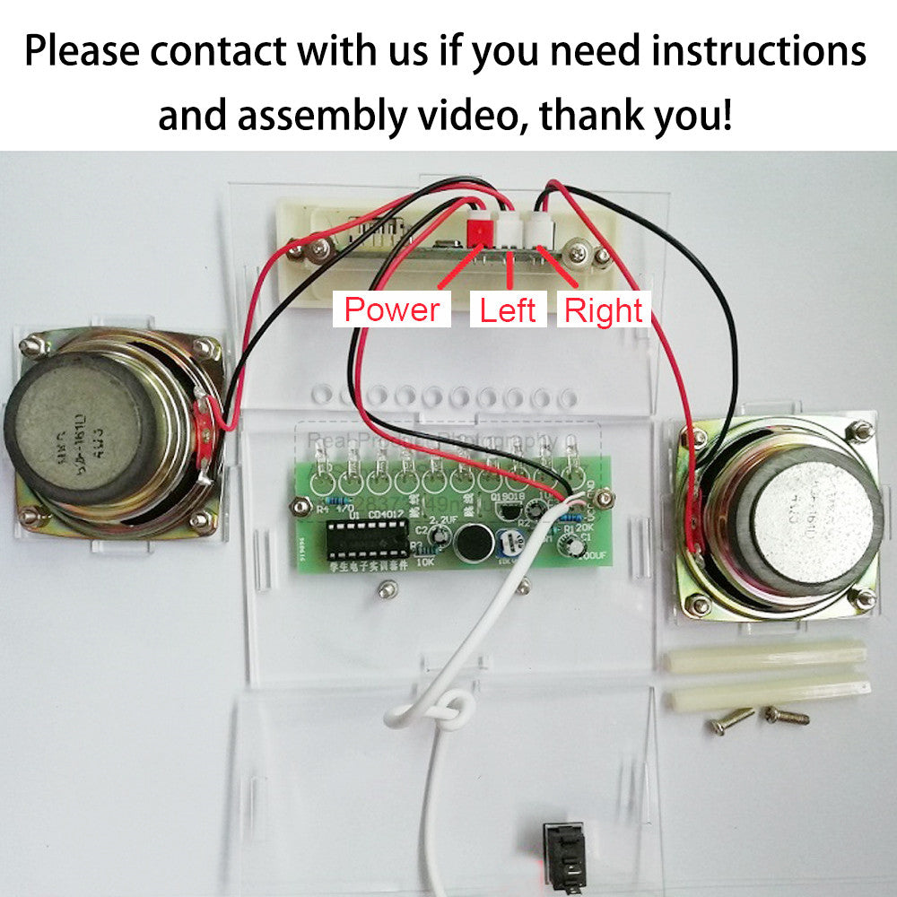 Kit de altavoz Bluetooth para bricolaje, electrónica, proyecto de soldadura, práctica de soldadura, ensamblaje, kit electrónico para bricolaje, componente, altavoces de 2 x 3 W