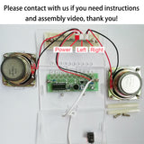 Kit de altavoz Bluetooth para bricolaje, electrónica, proyecto de soldadura, práctica de soldadura, ensamblaje, kit electrónico para bricolaje, componente, altavoces de 2 x 3 W