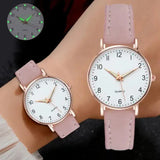 Reloj Mujer Fashion Watch For Women Leather Belt Watches Ladies Luxury Analog Quartz Luminous Wristwatch Clock Relogio Feminino - Lootquake