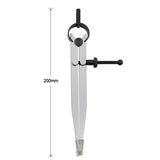 Adjustable Leather Compass Lockable Carbon Steel Divider Wing Creaser DIY Leathercraft Rotating Line Scribing Gauge Caliper Tool - Lootquake