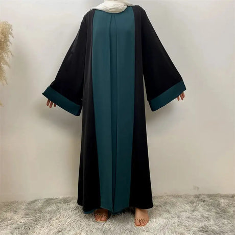 Eid Muslim Party Dress for Women Ramadan Abaya Fake 2 Piece Long Dress Morocco Vestidos Largos Dubai Turkey Robe Jalabiya 2024 - Lootquake