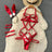 Red Christmas Sexy Lingerie Shawl Set Halter Jumpsuit Lace-up Cosplay Costume New In Women Clothes Skinny Bodysuit Suit Hotsweet - Lootquake