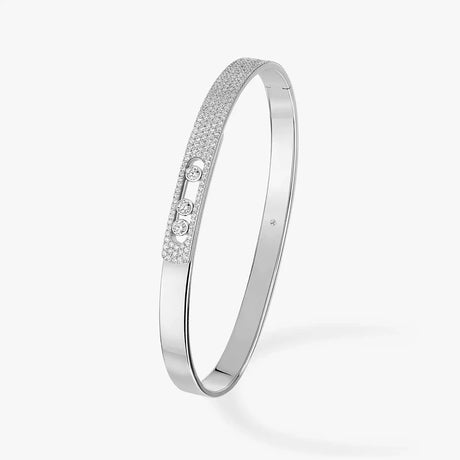 S925 sterling silver women's bracelet, classic MOVE/TWIN series, French diamond bracelet, holiday gift, high-quality jewelry - Lootquake