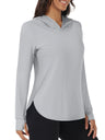 TACVASEN UPF 80+ Quick Dry Hooded Long Sleeve Sun UV Protection T-Shirts