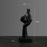 Estatua abstracta de resina, adornos de escritorio, esculturas, figuras, rostro, personaje nórdico, luz, arte de lujo, artesanías, decoración de oficina y hogar.
