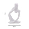 Escultura de minipensador, adornos de resina negra, esculturas abstractas modernas para escritorio, decoración del hogar, sala de estar, oficina