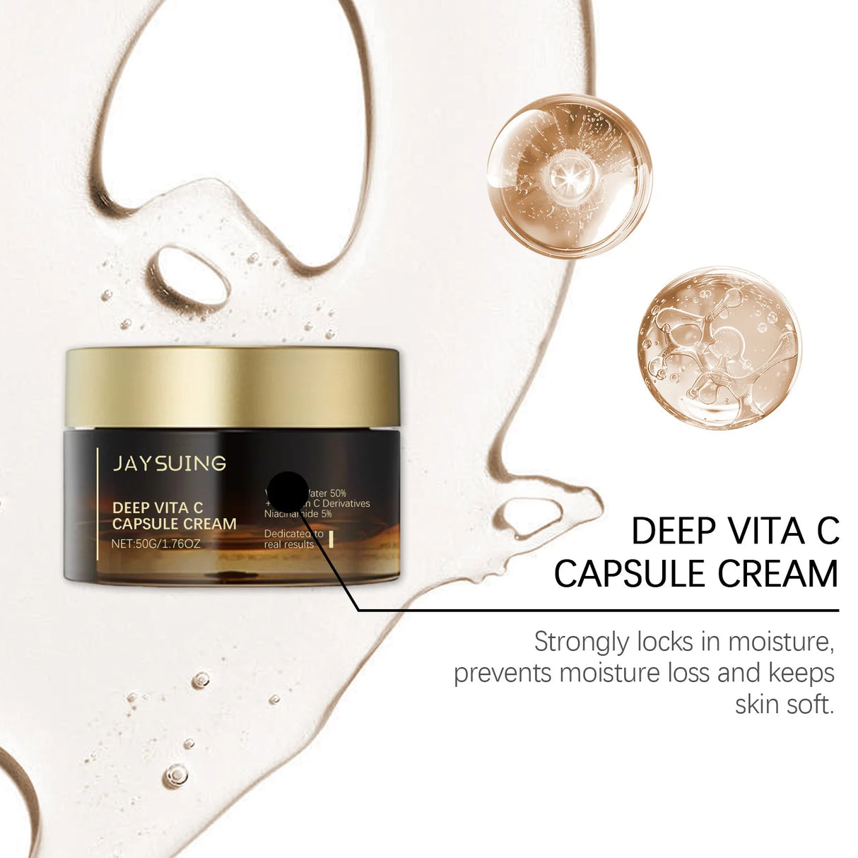 Crema facial con vitamina C, iluminadora, aclarante, mejora la opacidad, antiarrugas, reafirmante, hidratante, con nicotinamida para el cuidado de la piel.