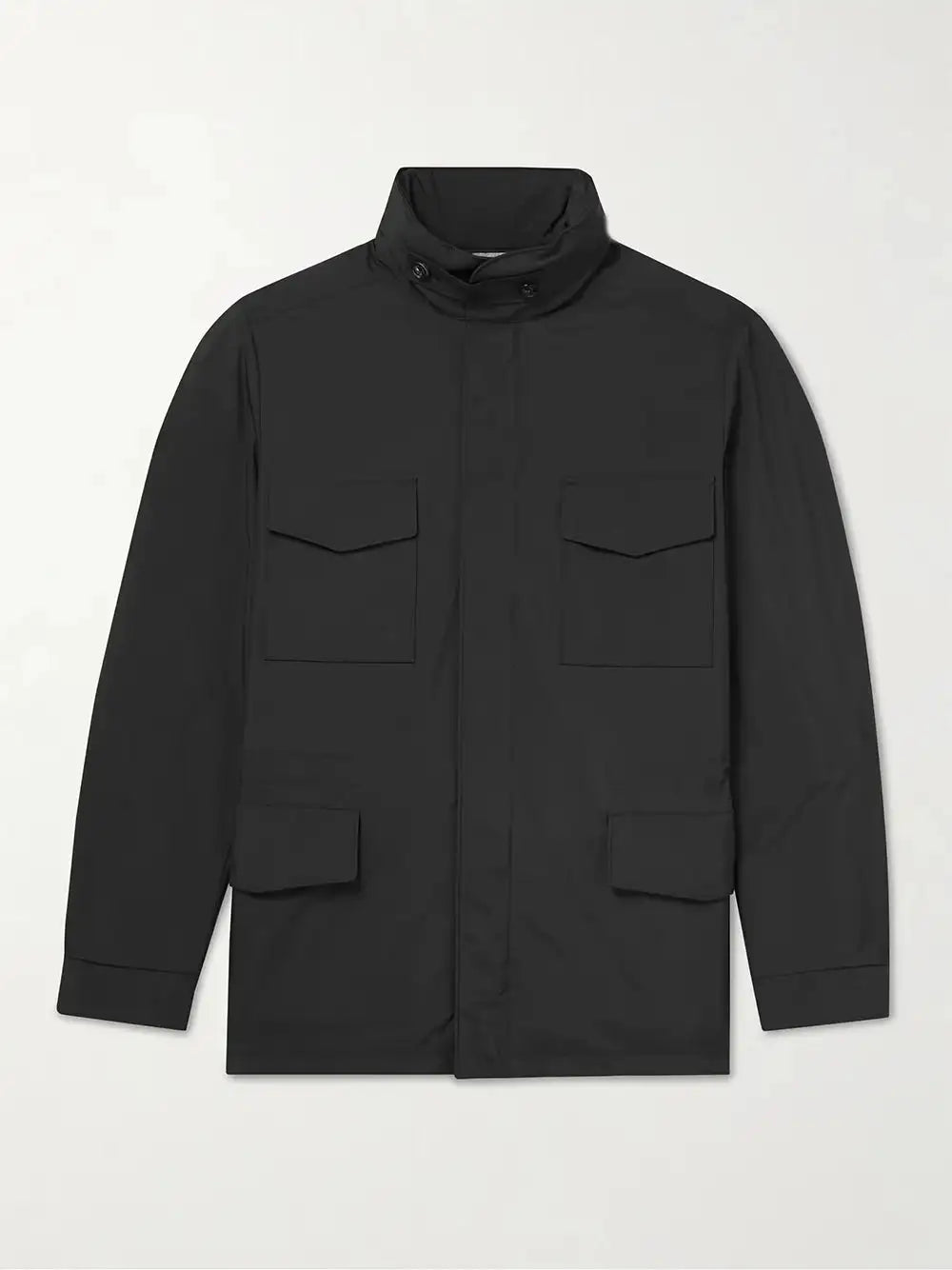 Men's new jacket spring and autumn design solid color zipper large pocket stand collar men's casual windbreaker jacket - Lootquake