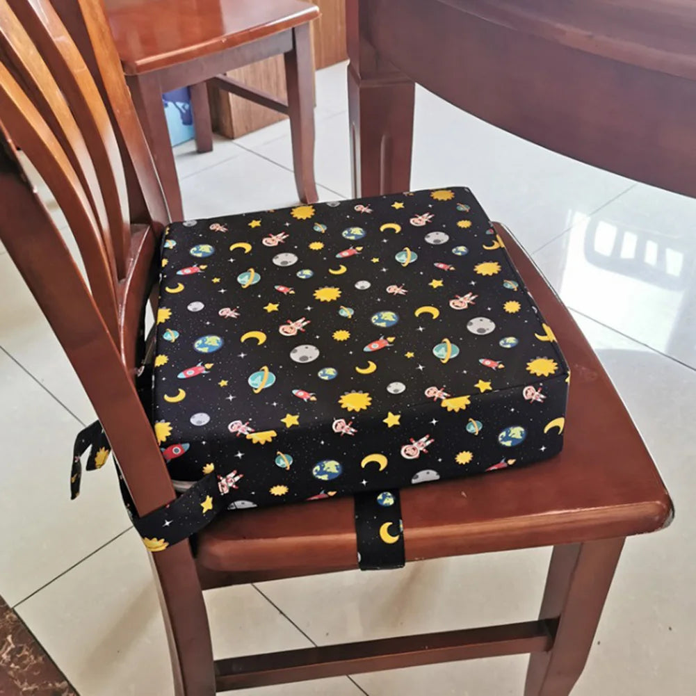 Baby Dining Chair Booster Cushion Removable Kids Highchair Seat Pad Star Chair Heightening Cushion Child Chair Waterproof Seat