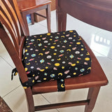 Baby Dining Chair Booster Cushion Removable Kids Highchair Seat Pad Star Chair Heightening Cushion Child Chair Waterproof Seat