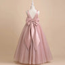 Girls Bridesmaid Dresses For Wedding 5-14 Yrs Kids Lace Flower Birthday Party Long Dress Teen Girl White Formal Pageant Vestidos - Lootquake