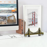 Estatua del puente American Gate, modelo de construcción retro, escultura para decoración de escritorio, hogar, oficina, modelo artesanal