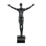 Escultura de resina de atleta moderna y sencilla para Navidad de 2024, escultura creativa de hombre escalador, escultura de pared acabada a mano para arte mural.