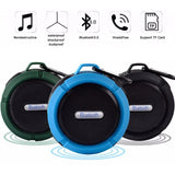 #C6 Altavoz Bluetooth con ventosa grande, estéreo, para deportes al aire libre, mini, compatible con TF, subwoofer, portátil, resistente al agua
