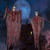 10/8/4/2/1PC Halloween Garden Decor Scary Hanging Ghost Skeleton Skull Grim Reaper Outdoor Haunted House Spooky Party Supplies