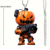 Halloween Pumpkin Man Decor Hanging Pumpkin Festive Decoration for Home Christmas Tree Cartoon Pumpkin Hanging Pendant Car Decor