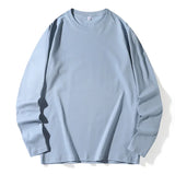 Men's Spring and Autumn New Long Sleeve T-shirt Simple and Fashionable Versatile Round Neck Underlay Top - Lootquake