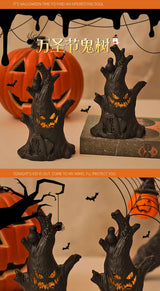 NEW Halloween Decorations, Ghost Tree Stumps, Small Ornaments, Terrifying Ghosts, Bedroom Scene Decorations, Lights