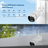 Caméra IP WiFi étanche Onvif sans fil, caméra de sécurité Bullet H.265, détection humaine, vision nocturne, surveillance extérieure CCTV Xmeye