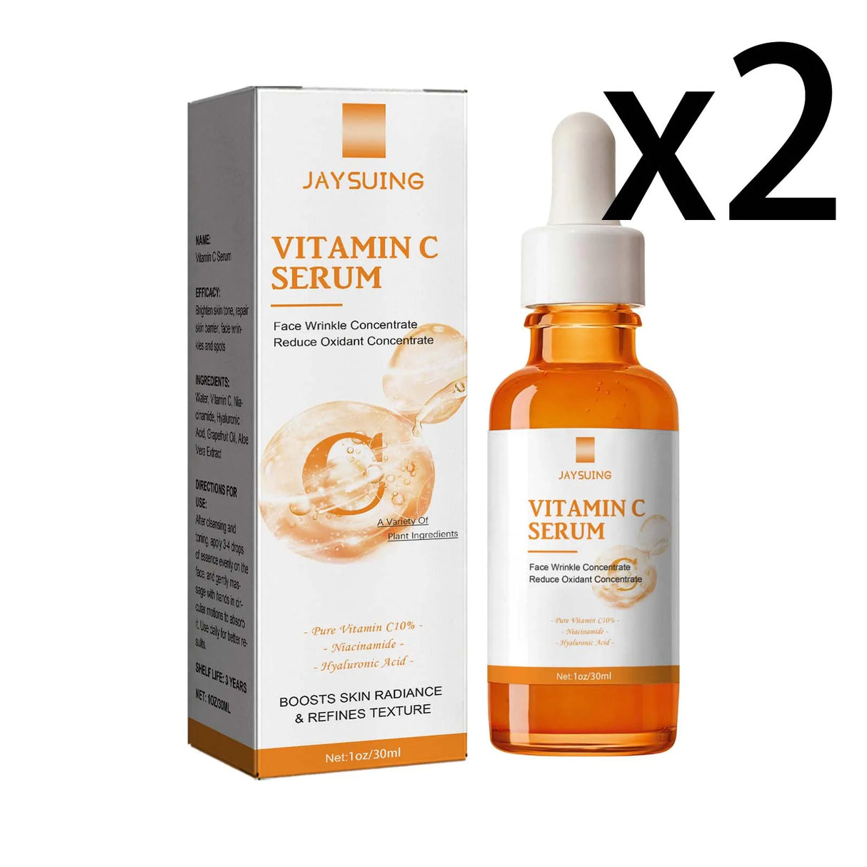 Vitamin C Essence Deep Moisturizing Skin Antioxidant Improve Dullness Reduce Melanin Deposition Even Skin Tone Brightening Serum