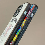 Upgrade Acrylic Border Monsters Angel Bear Phone Case