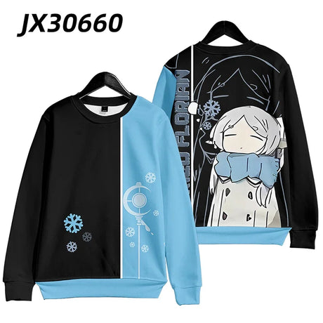 Anime Frieren: Beyond Journey's End Frieren Cosplay Costumes Unisex 3D Hoodie Sweatshirt Streetwear Hip Hop Zipper Hooded Jacket - Lootquake