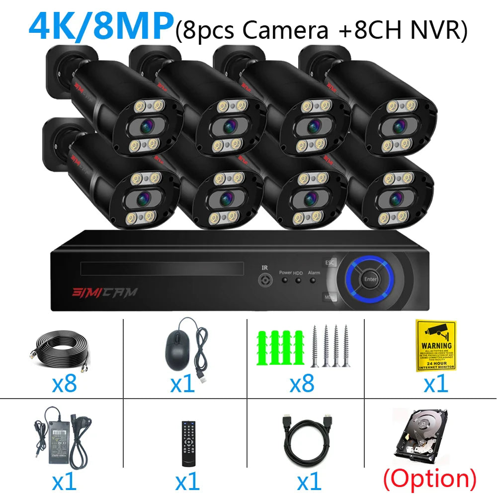 4K Ultra HD Security Camera System with Night Vision
