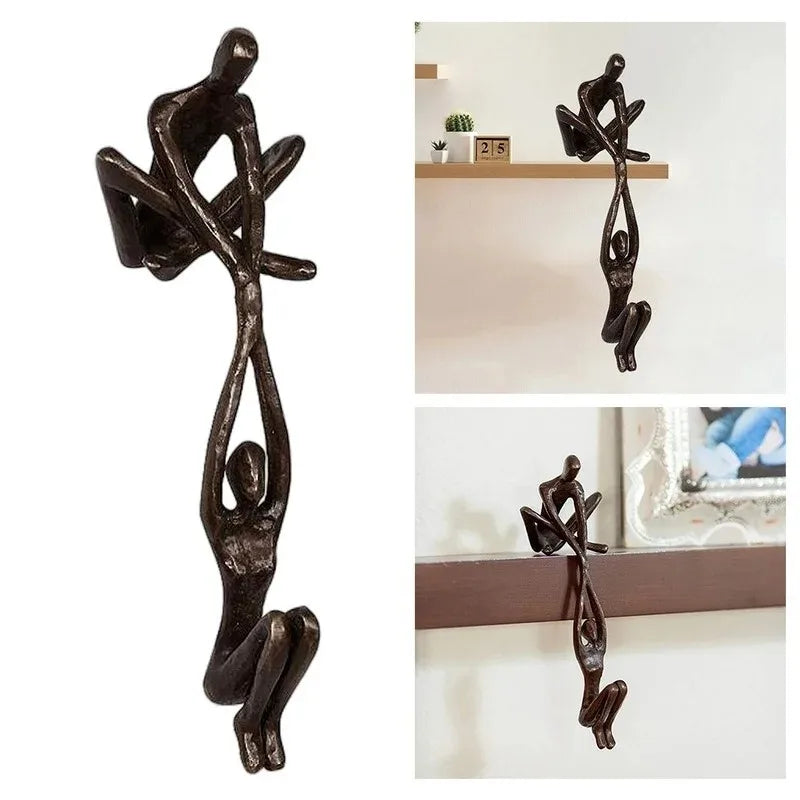 Male Female Dance Art Sculpture Abstract Lover Sculpture Decoration Home Desktop Romantic Couple Dance Resin Sculpture Artwork