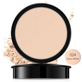 Pressed Powder Waterproof Long-lasting Full Coverage Face Compact Setting Powder Makeup Foundation Oil Control Cosmetics