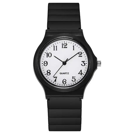 Exam Watch Silicone Strap Simple Women Watch Student Ladies Quartz Wristwatch Waterproof Round Small Dial for Women Reloj Mujer - Lootquake