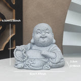 Buddha Stone Statue Little Buddhist Monks Tibetan Buddhism Figurines Zen Garden Ornament Meditation Home Aquarium Decoration