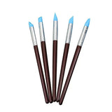 5Pcs Silicone Clay Sculpting Tool, Modeling Tool & Pottery Craft use for DIY Handicraft, Silicone Brush, Sculpture Pottery Make