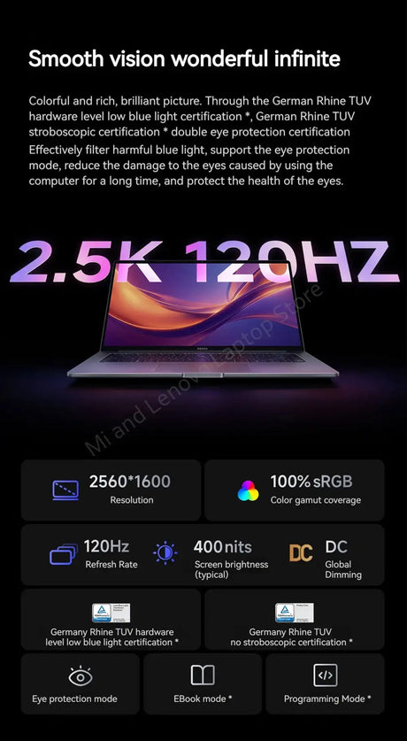 Xiaomi REDMI Book 16 2025 C5-220H 2.5K 120Hz Screen/ REDMI Book 14 2025 C5-220H 2.8K 120Hz Screen - Lootquake