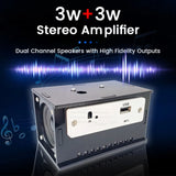 Kit de altavoz Bluetooth para bricolaje, electrónica, proyecto de soldadura, práctica de soldadura, ensamblaje, kit electrónico para bricolaje, componente, altavoces de 2 x 3 W