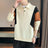 Big Size Pullover Contrasting Colors Mens Polo Shirts Oversize Splicing Male Sweatshirts Sale High Brand Fashion Korean Luxury S - Lootquake