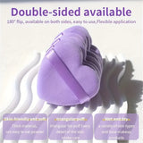 Heart Shaped Velvet Powder Puffs Dry Wet Dual Use 10Pcs All-Purpose Makeup Foundation Blending Sponge Set