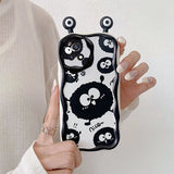 Cute Rubber Elk Ear Fairydust Eye Cartoon Phone Case