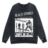 Anime Nana Osaki Round Neck Washed Pullover Casual 100% Cotton Men Women Hip Hop Harajuku Streetwear Vintage Sweatshirt - Lootquake