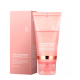 Mascarilla facial despegable de colágeno: hidratante, reafirmante, iluminadora, minimizadora de poros, cuidado nocturno, suave, unisex, certificada.
